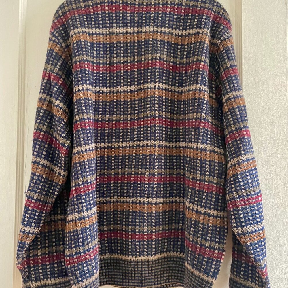 Pendleton 100% Wool Striped Sweater | Men's L - Picture 2 of 3